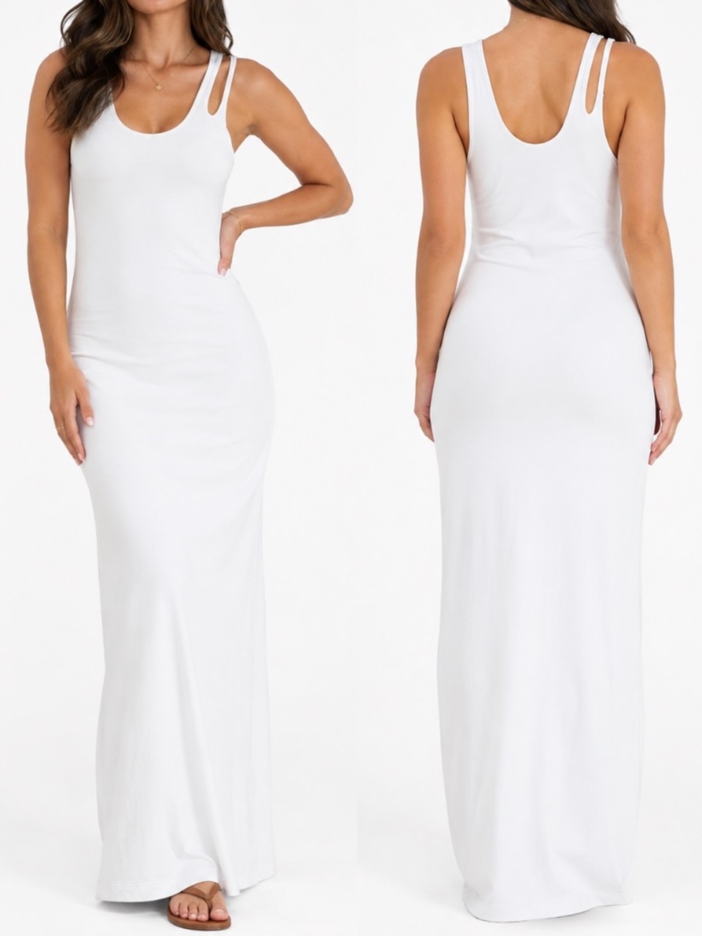 Bardot Evening Gown Womens Size XS Orchid White Midi Cutout Body Con Cocktail